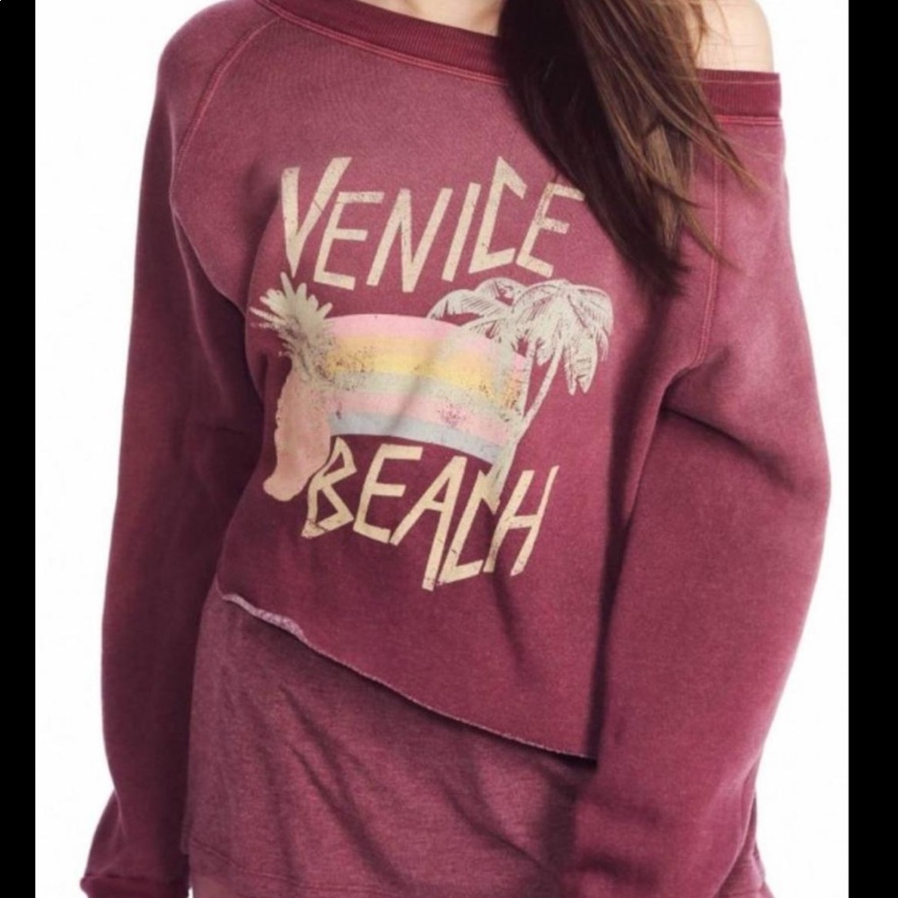 WILDFOX BEACH SWEATSHIRT / VENICE BEACH CROPPED SWEATSHIRT